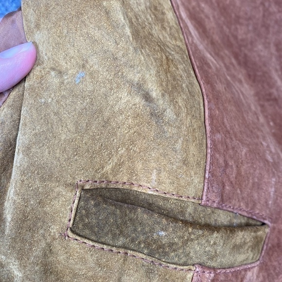 Vintage Sheplers Brown Leather Vest Size XL - Picture 12 of 12